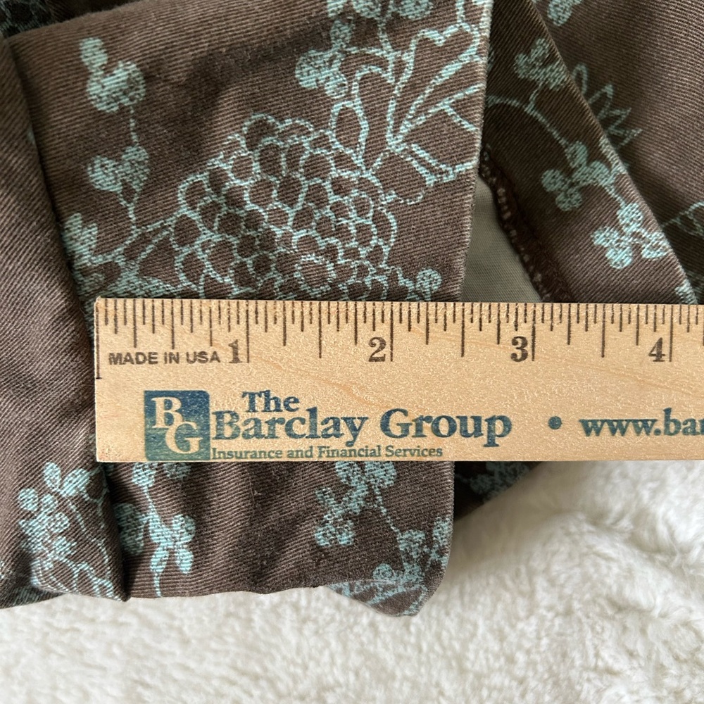 J.Crew Women’s Preloved Vintage Brown Floral Chino Shorts, Size 8 - Picture 5 of 6